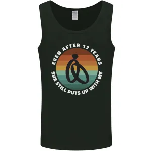 17 Year Wedding Anniversary 17th Marriage Mens Vest Tank Top