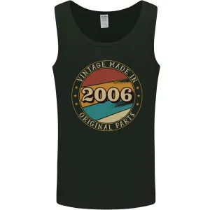 18th Birthday  Vintage Made In 2006 Mens Vest Tank Top