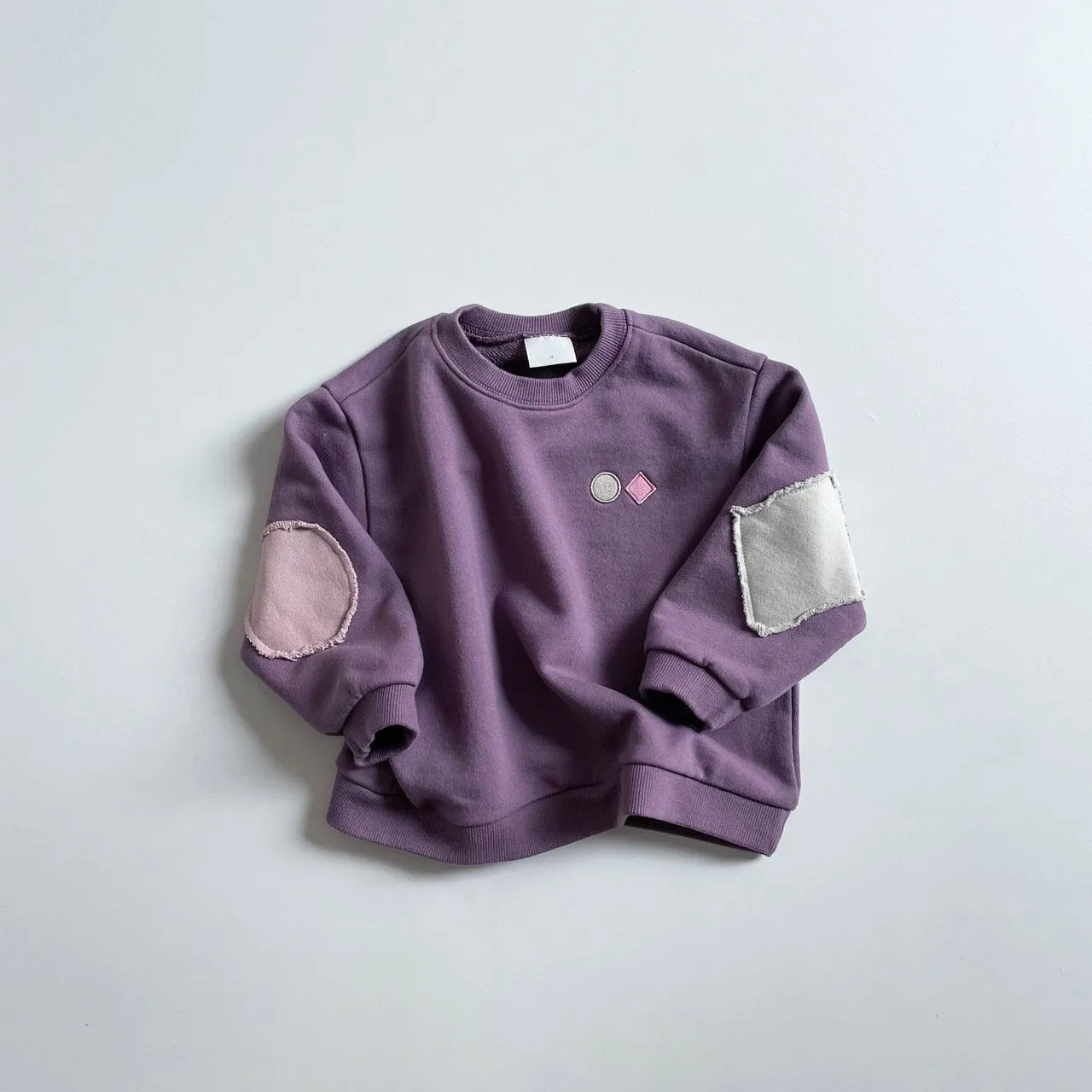 Baby Geometric Embroidery Pattern Solid Color Long Sleeves O-Neck Hoodies by MyKids-USA™