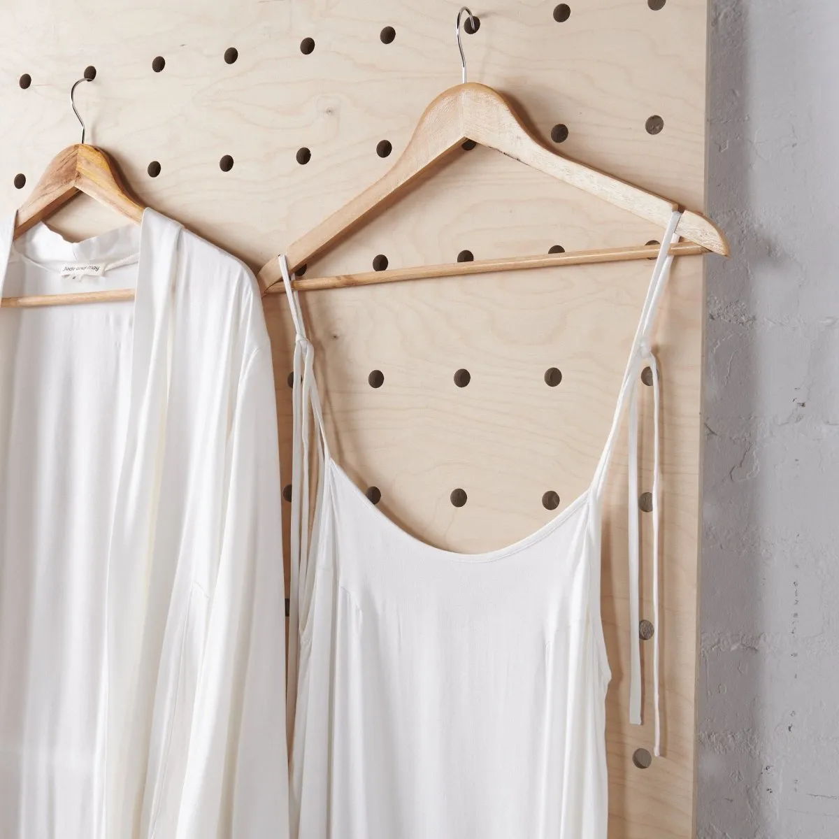 Bamboo Pyjama & Bathrobe Bundle in White - Cami & Short Set