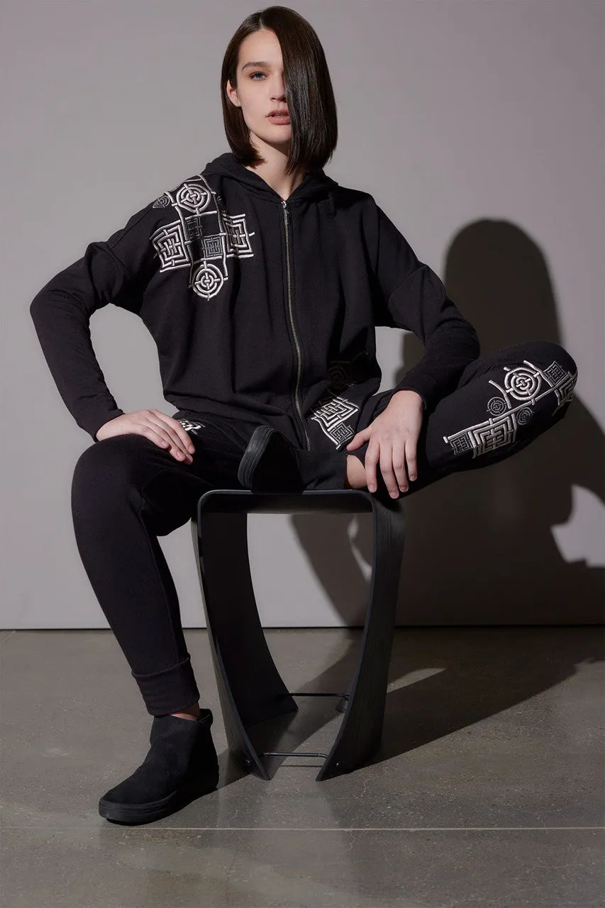 Cocoon Embroidered Infinity Jacket