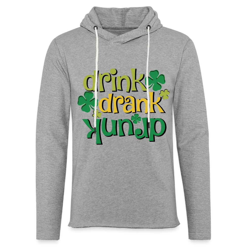 Drink Drank Drunk Lightweight Terry Hoodie (St Patrick's)