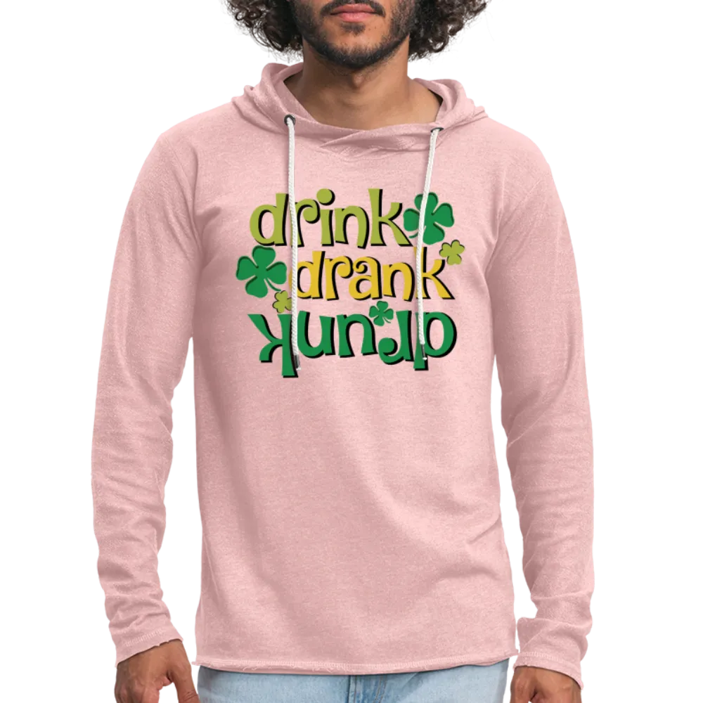 Drink Drank Drunk Lightweight Terry Hoodie (St Patrick's)