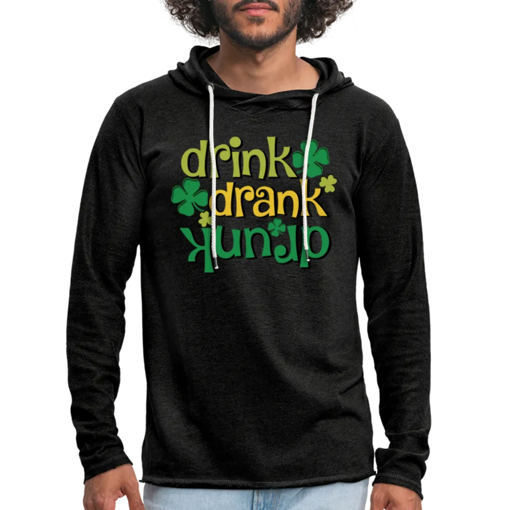 Drink Drank Drunk Lightweight Terry Hoodie (St Patrick's)