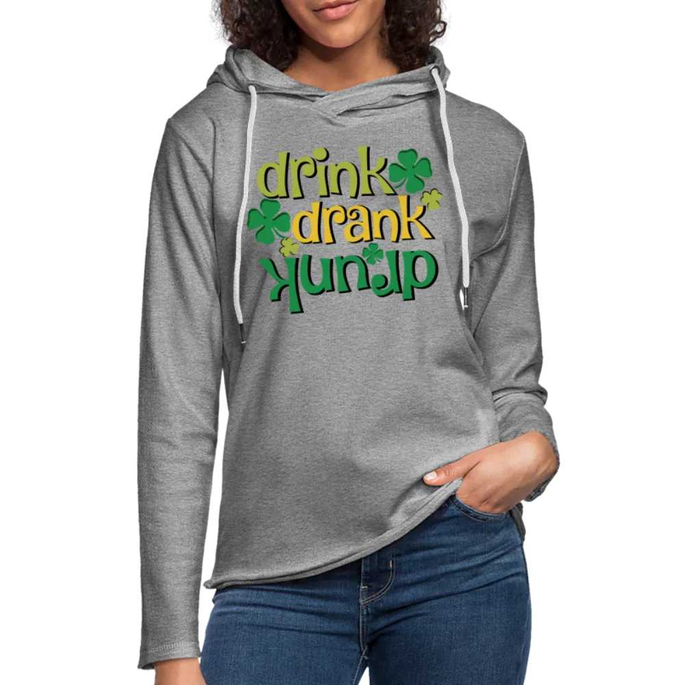Drink Drank Drunk Lightweight Terry Hoodie (St Patrick's)