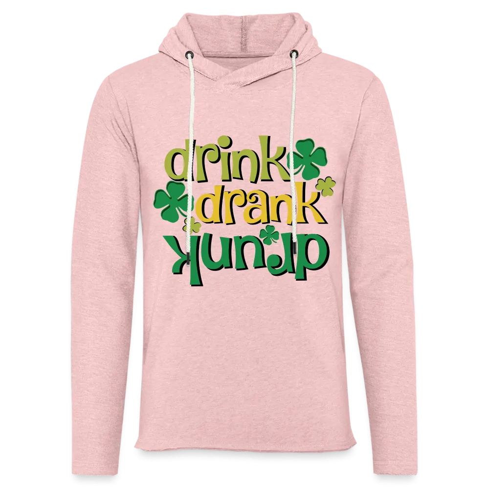 Drink Drank Drunk Lightweight Terry Hoodie (St Patrick's)