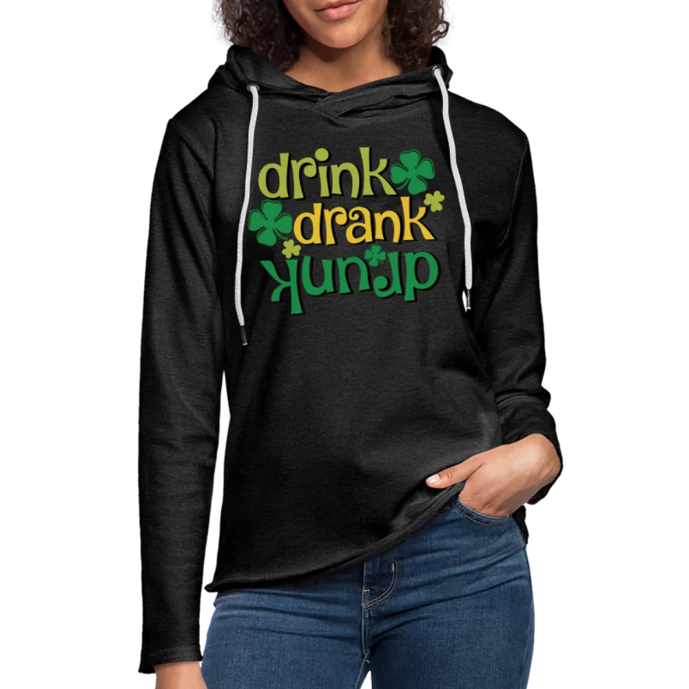 Drink Drank Drunk Lightweight Terry Hoodie (St Patrick's)