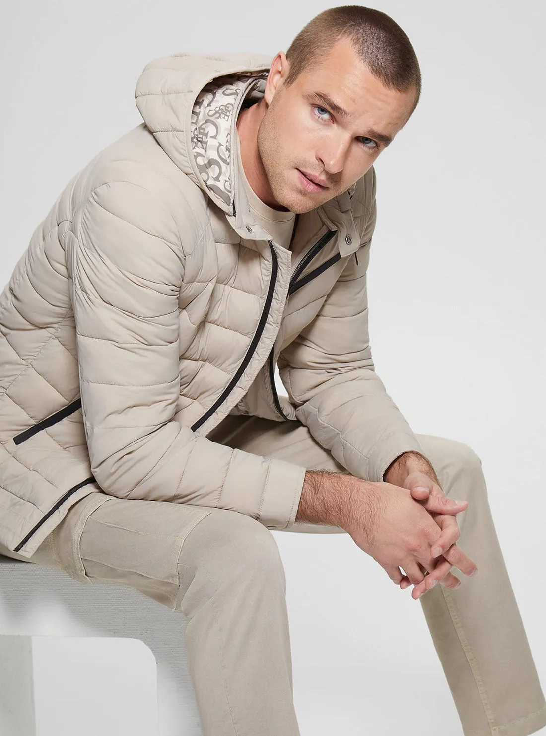 Eco Stone Stretch Biker Jacket