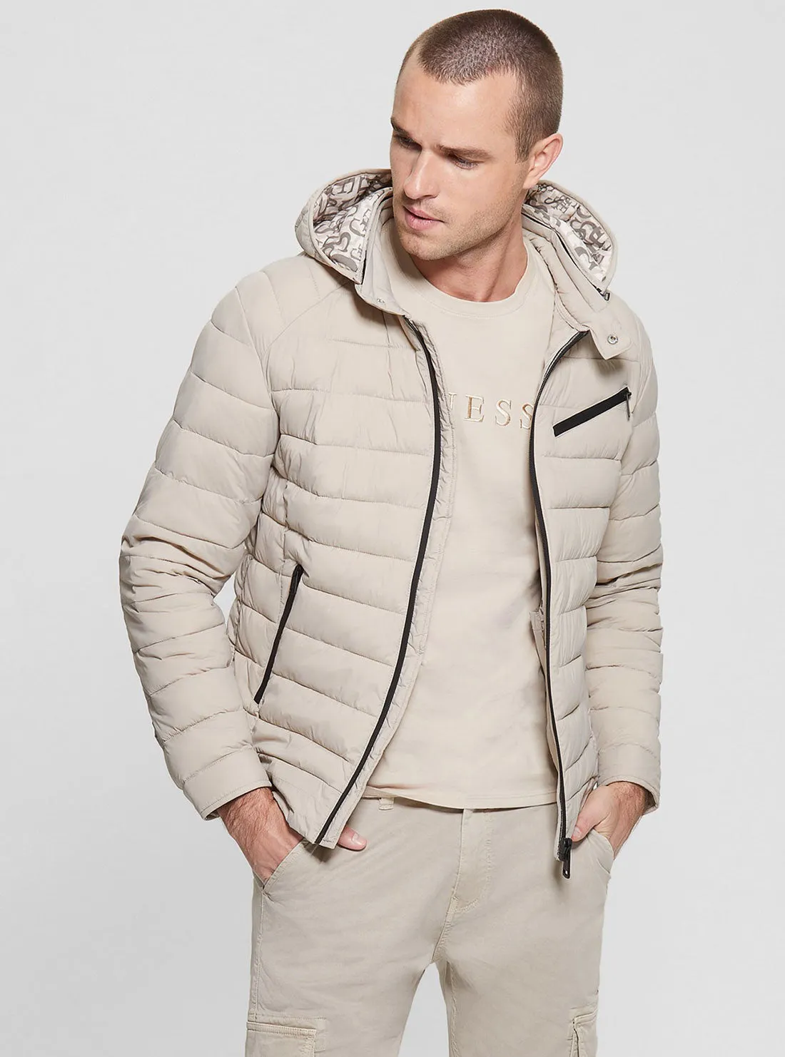Eco Stone Stretch Biker Jacket