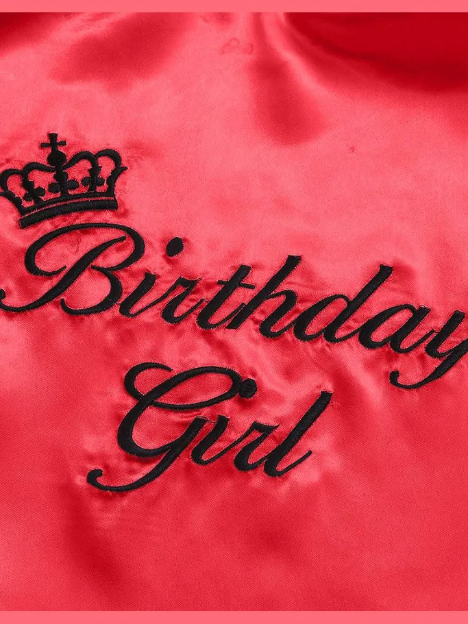 Girls Birthday Girl" Satin Robe