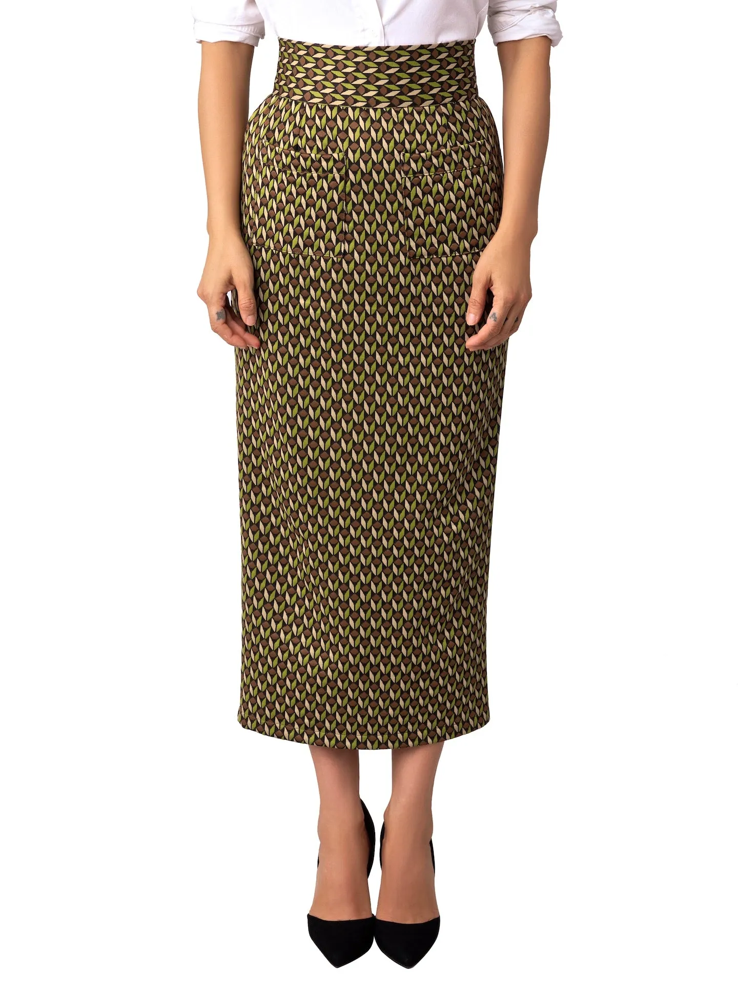 “Liv” Pattern Pencil Skirt
