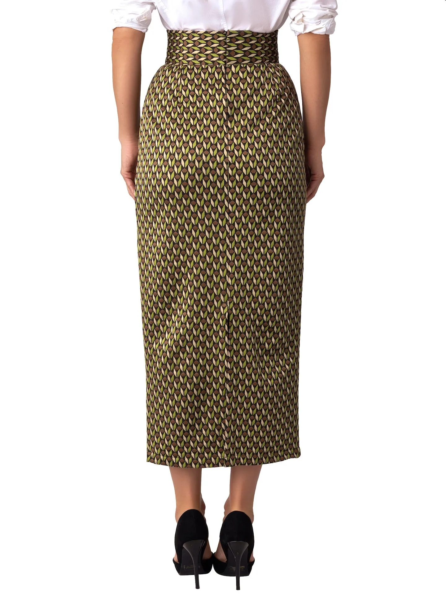 “Liv” Pattern Pencil Skirt