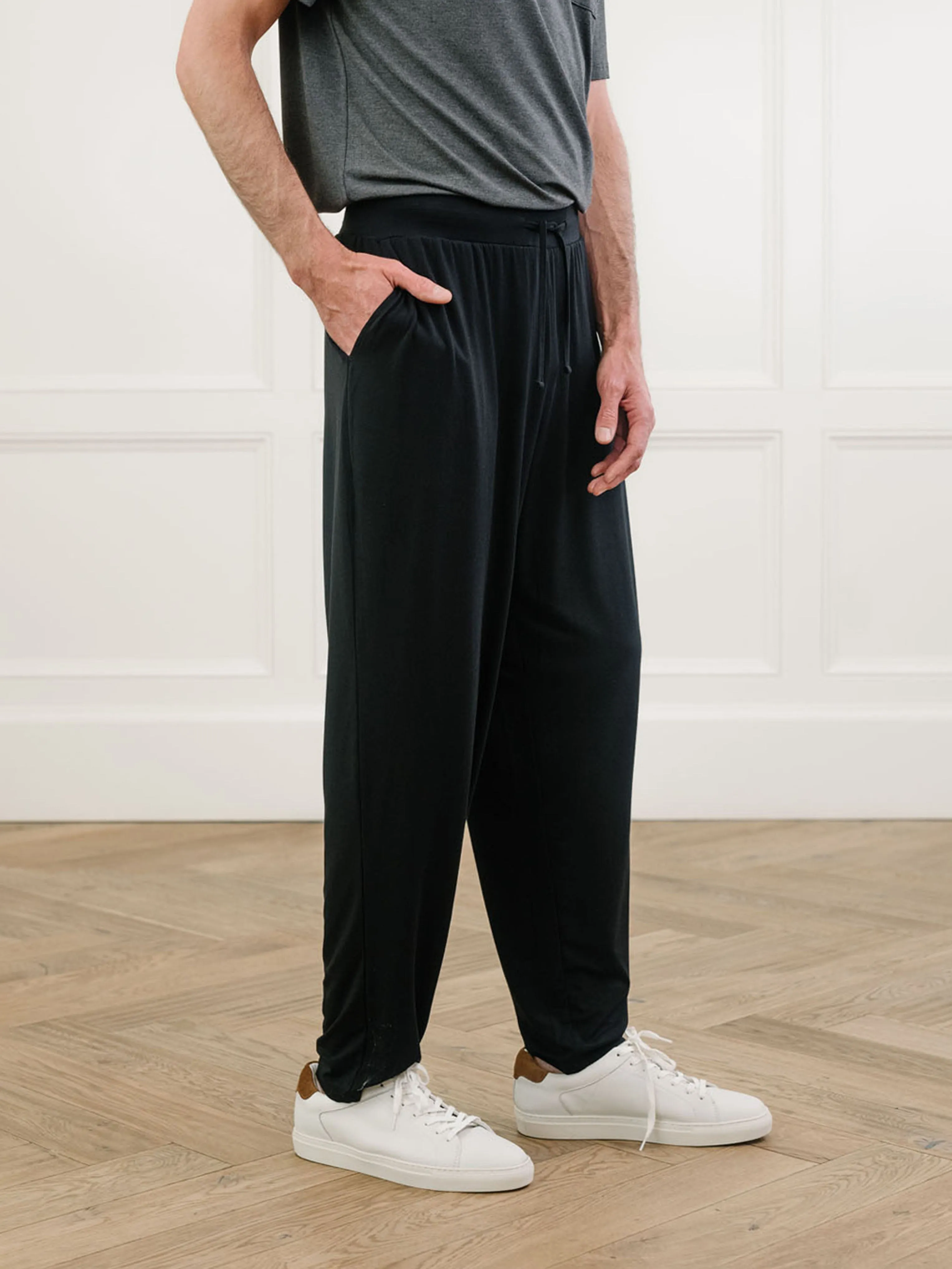 Men's Stretch-Knit Long Sleeve Bamboo Pajama Set