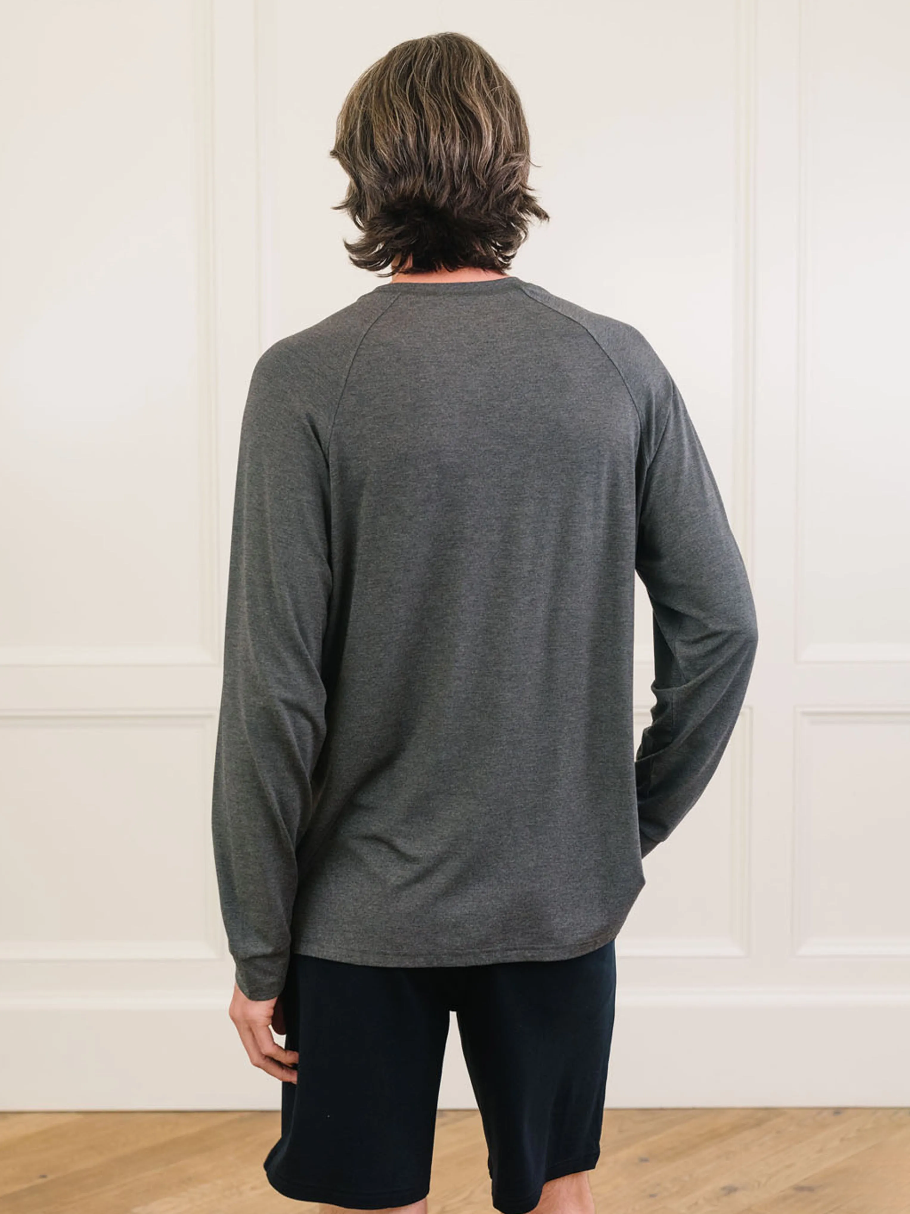 Men's Stretch-Knit Long Sleeve Bamboo Pajama Set