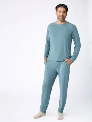 Men's Stretch-Knit Long Sleeve Bamboo Pajama Set