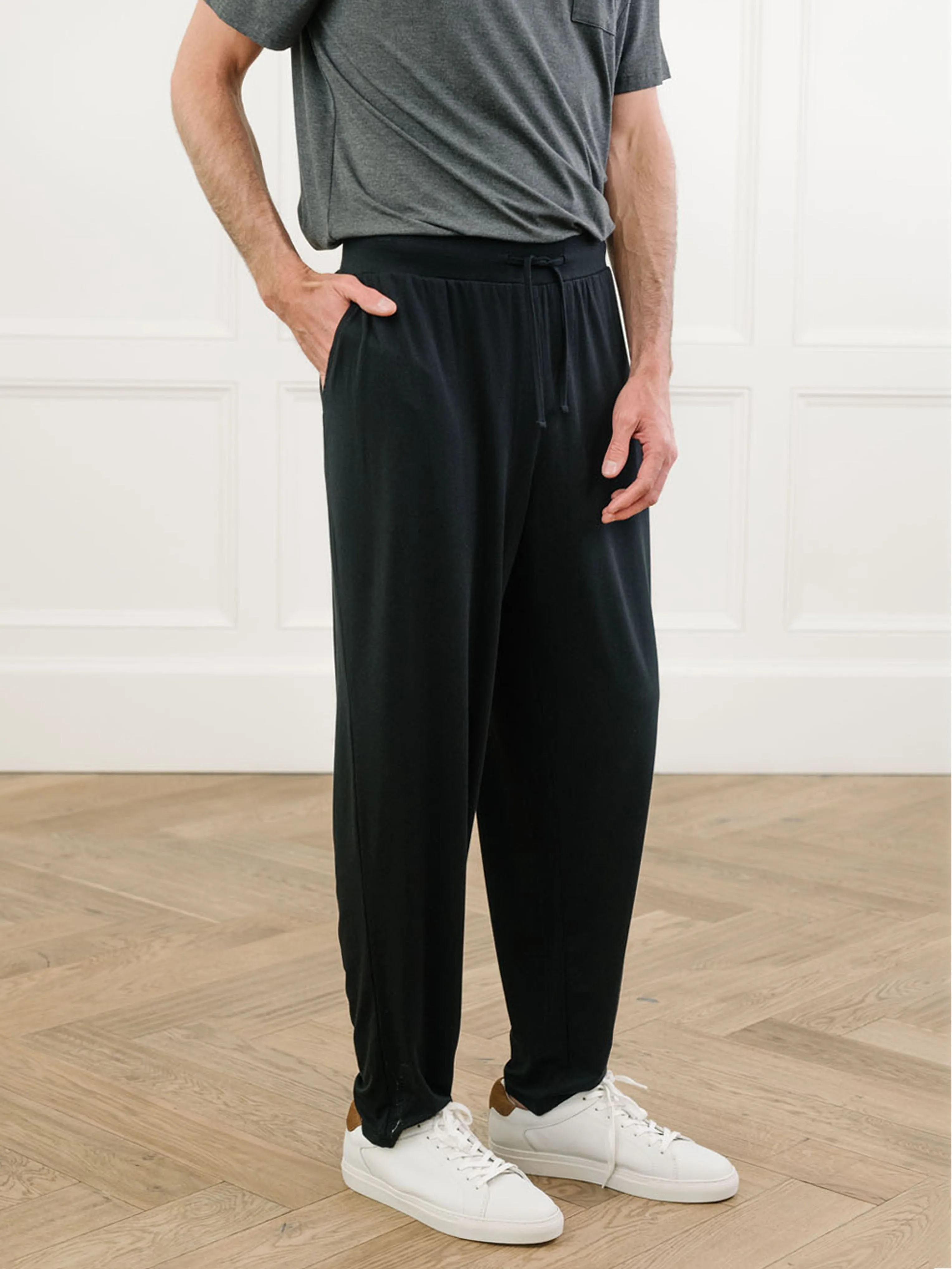 Men's Stretch-Knit Long Sleeve Bamboo Pajama Set