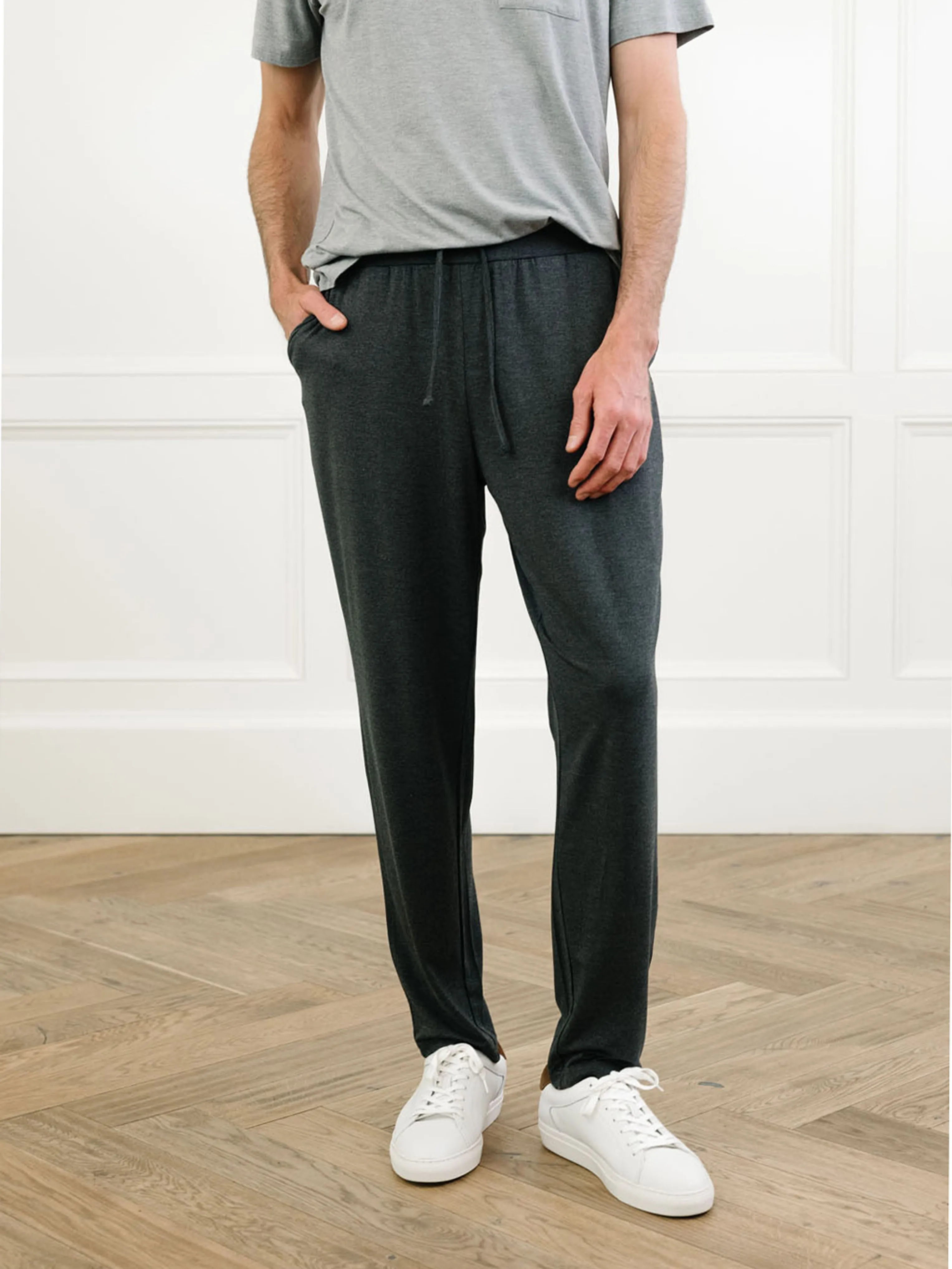 Men's Stretch-Knit Long Sleeve Bamboo Pajama Set