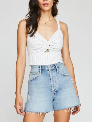 Millie White Stripe Tank Top