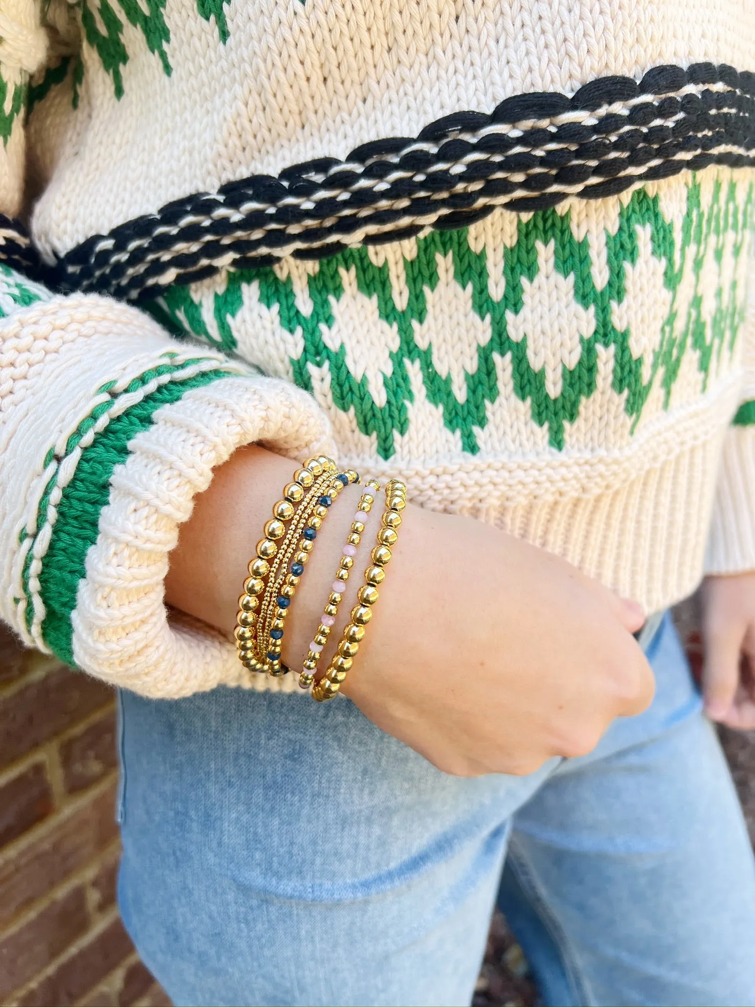 Multi Color Aztec Pattern Sweater Top
