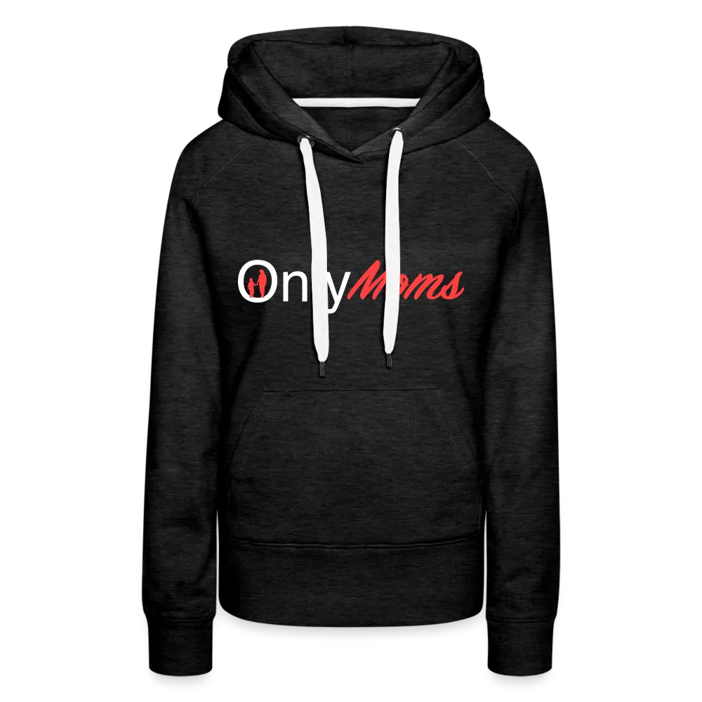 OnlyMoms Premium Hoodie (White and Pink Letters)