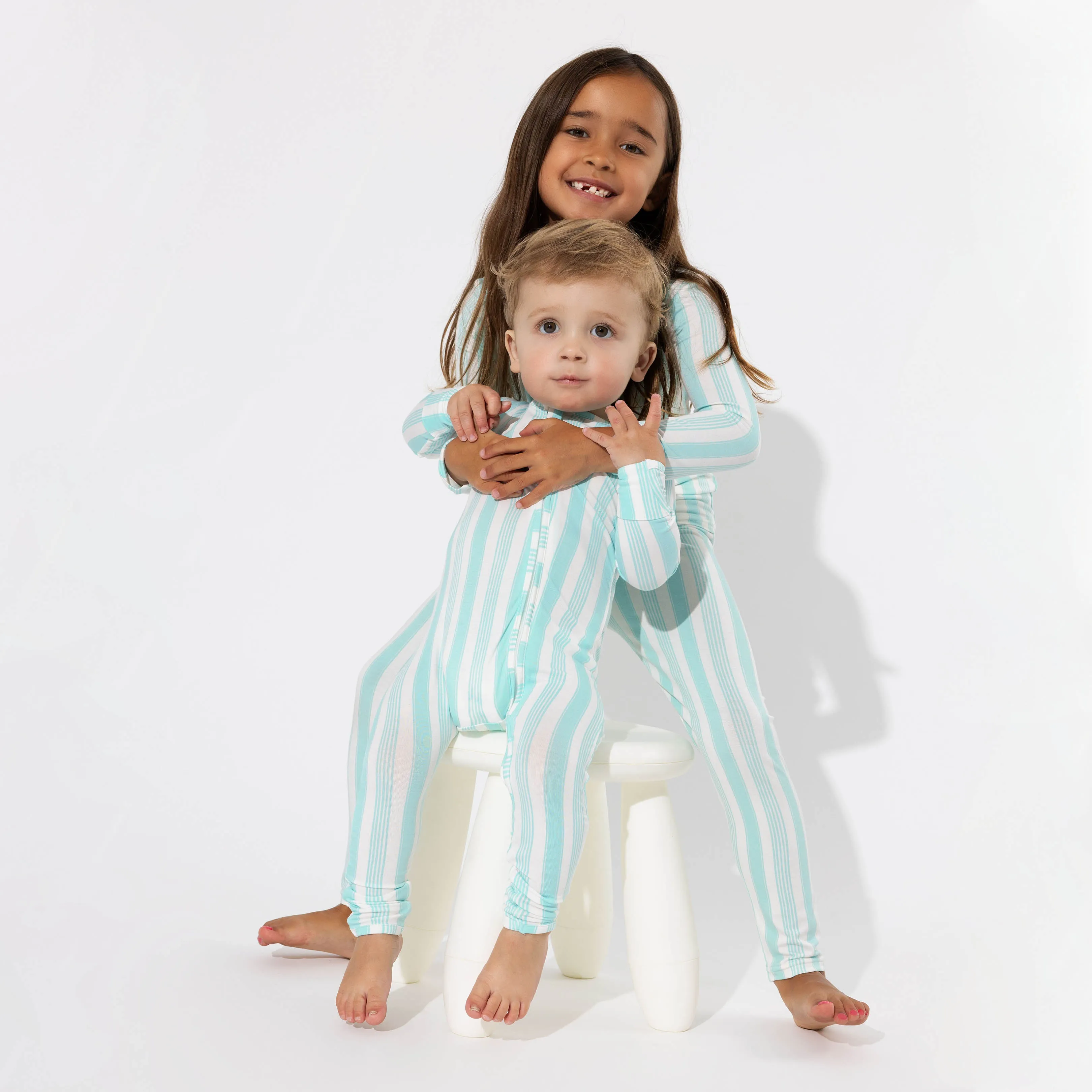 Slumber Stripes Bamboo Kids Pajamas