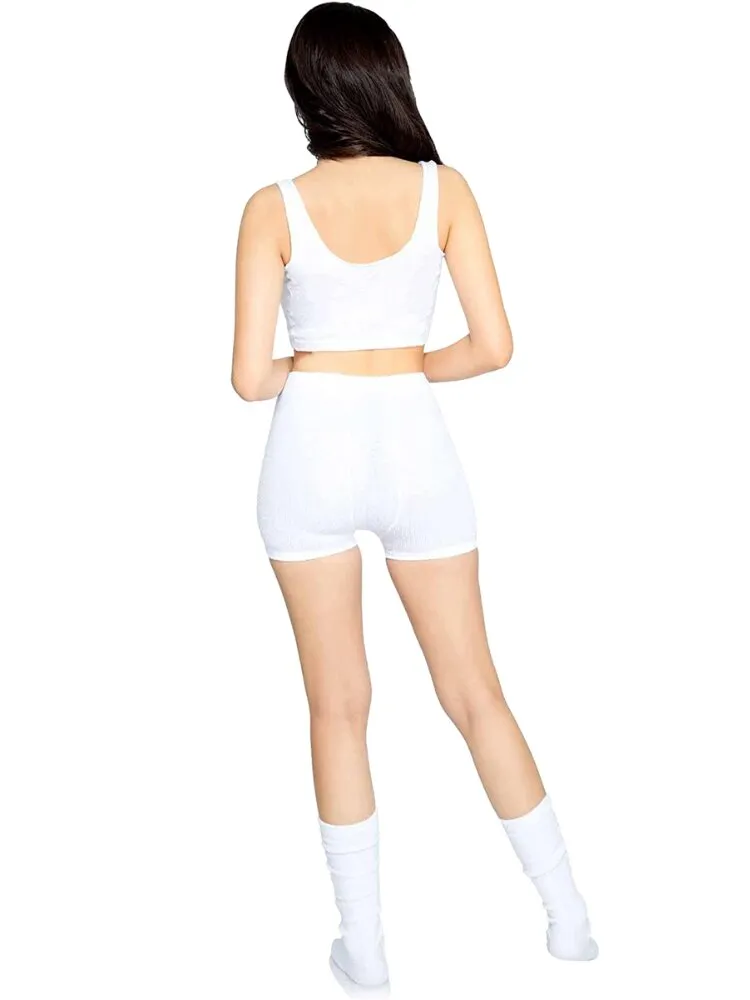Soft Touch White Pajama Set