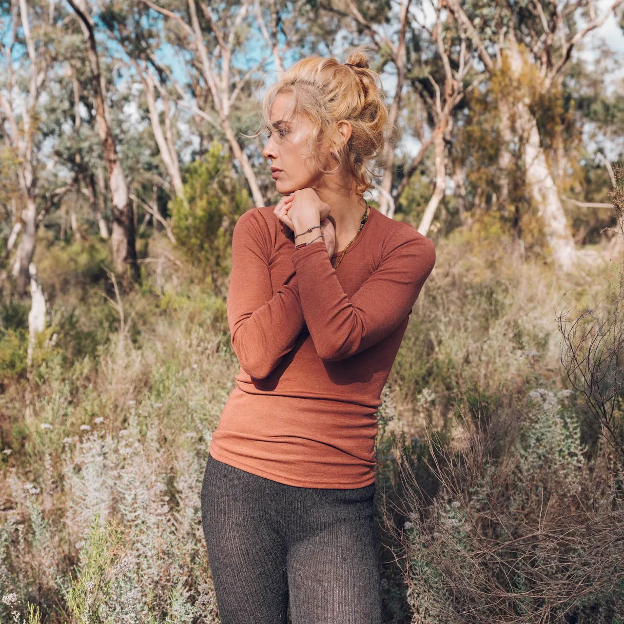 Women's Merino Wool/Silk Long Sleeve Top (XS-L) *Limited Edition