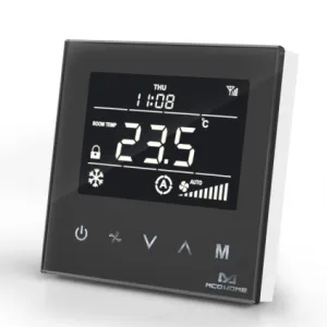 Z-Wave Plus MCO Home Fan Coil Thermostat - 4 Pipe - Black