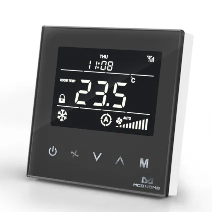 Z-Wave Plus MCO Home Fan Coil Thermostat - 4 Pipe - Black